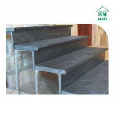 Latest new design natural slate stone stair treads indoor stone stair step covers granite stairs price