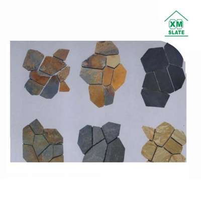 Slate flagstone mat mesh stone tile