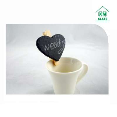 heart shaped mini craft clip message clips sign board in the coffee cup made in China